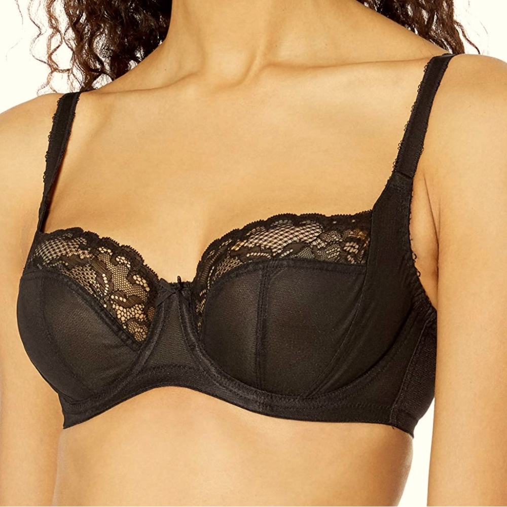 Panache: Women's Jasmine Balconnet Bra,Black, 38GG Stock#U18